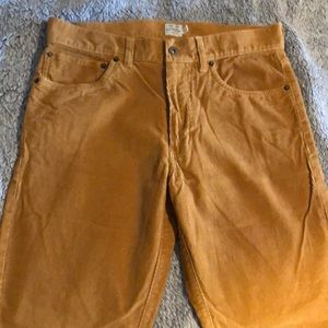 J. Crew 30x30 Slim Straight Corduroy Pants